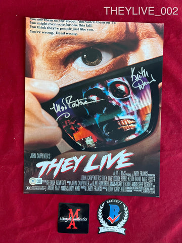 THEYLIVE_002 - 11x14 Photo Autographed By Meg Foster & Keith David