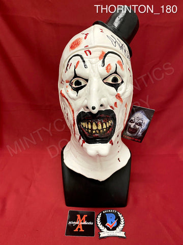 THORNTON_180 - Art The Clown (Bloody Version) Trick Or Treat Studios  Mask Autographed By David Howard Thornton