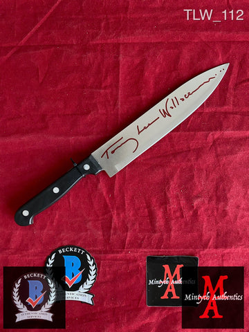 TLW_112 - Real 8" Steel Knife Autographed By Tommy Lee Wallace