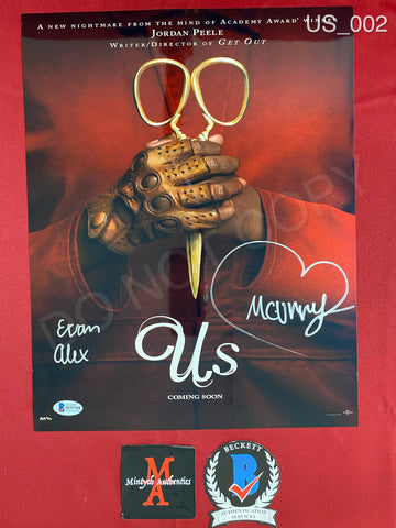 US_002 - 11x14 Metallic Photo Autographed By Evan Alex & Madison Curry