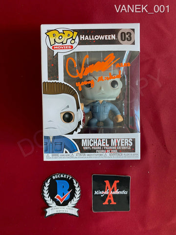VANEK_001 - Halloween 02 Michael Myers Funko Pop! Autographed By Chase Wright Vanek