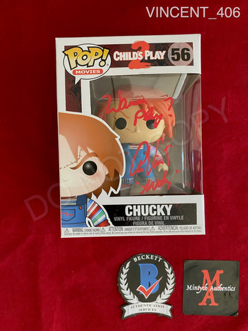 VINCENT_406 - Child's Play 56 Chucky Funko Pop! Autographed By Alex Vincent