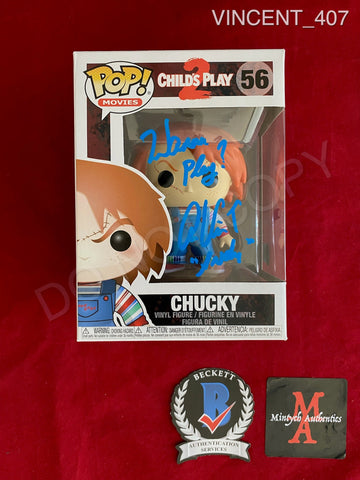 VINCENT_407 - Child's Play 56 Chucky Funko Pop! Autographed By Alex Vincent