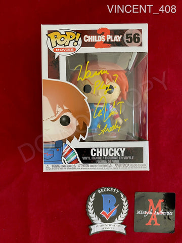 VINCENT_408 - Child's Play 56 Chucky Funko Pop! Autographed By Alex Vincent