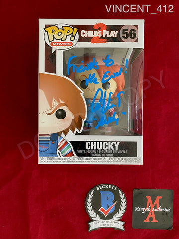 VINCENT_412 - Child's Play 56 Chucky Funko Pop! Autographed By Alex Vincent