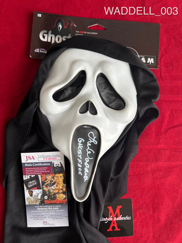 WADDELL_003 - Ghostface Mask (IMPERFECT) Autographed By Lee Waddell