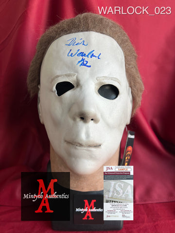 WARLOCK_023 - Michael Myers Halloween 2 Trick Or Treat Studios Mask Autographed By Dick Warlock
