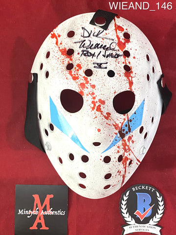 WIEAND_146 - 13X Studios Jason Voorhees Part V Bloody Mask Autographed By Dick Wieand