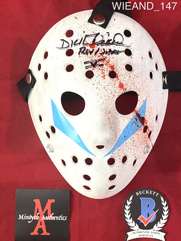 WIEAND_147 - 13X Studios Jason Voorhees Part V Bloody Mask Autographed By Dick Wieand