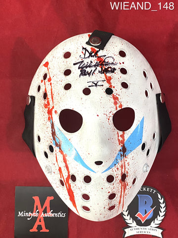 WIEAND_148 - 13X Studios Jason Voorhees Part V Bloody Mask Autographed By Dick Wieand