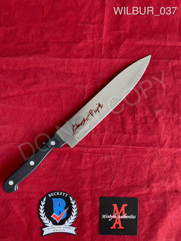 WILBUR_037 - Real 8" Blade Butchers Knife Autographed By George Wilbur