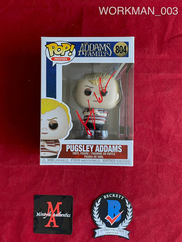 WORKMAN_003 - The Addams Family 804 Pugsley Addams Funko Pop! Autographed By Jimmy Workman