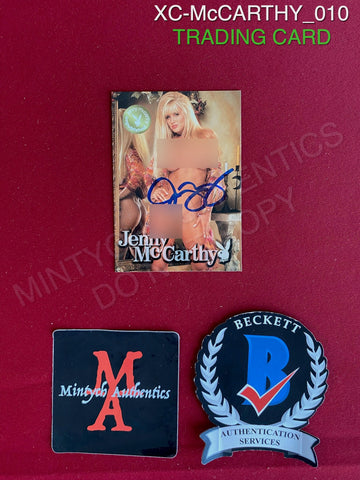 XC-McCARTHY_010 - Playboy Trading Card Autographed By Jenny McCarthy
