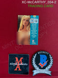 XC-McCARTHY_034 - Playboy Trading Card Autographed By Jenny McCarthy